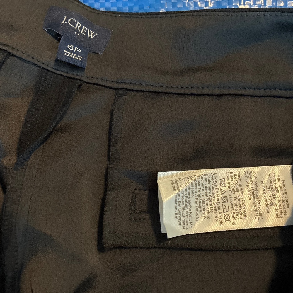 J Crew cropped blacked trousers